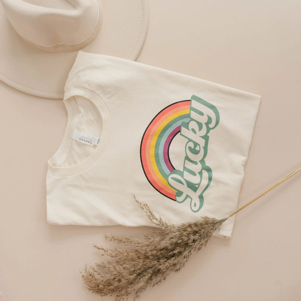 Lucky Rainbow Shirt, lucky shirt, st patricks day tee, shamrock shirt, st patricks day tshirt, irish lucky shirt