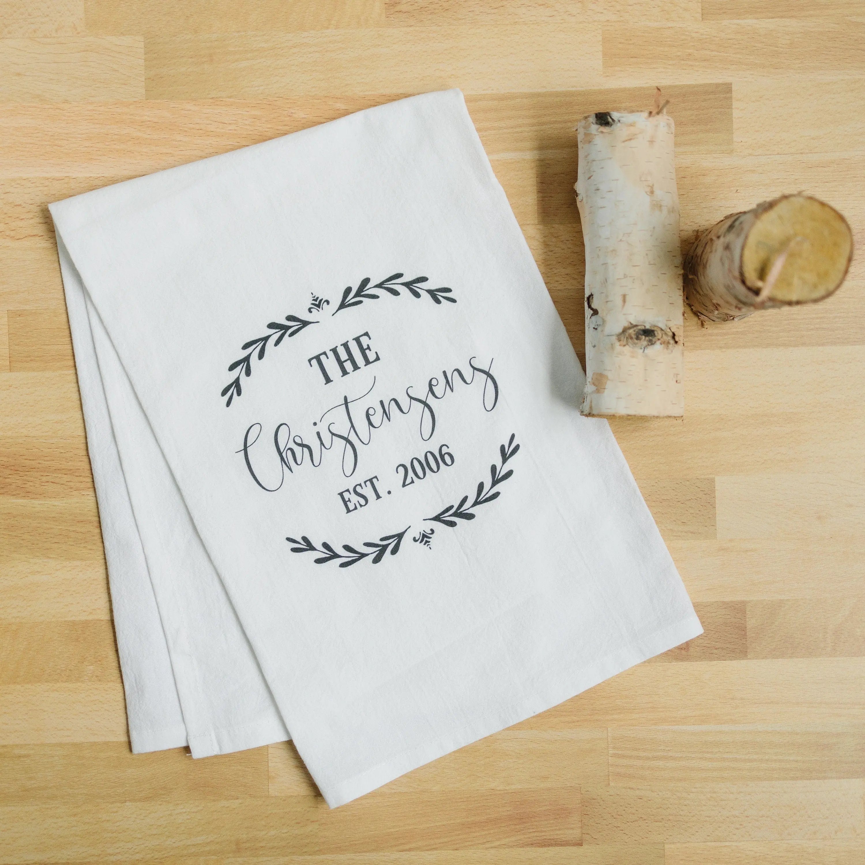 Personalized Wedding Gift, Custom Kitchen Towel, Personalized Flour Sack Towel, Anniversary Gift, Custom Wedding Present
