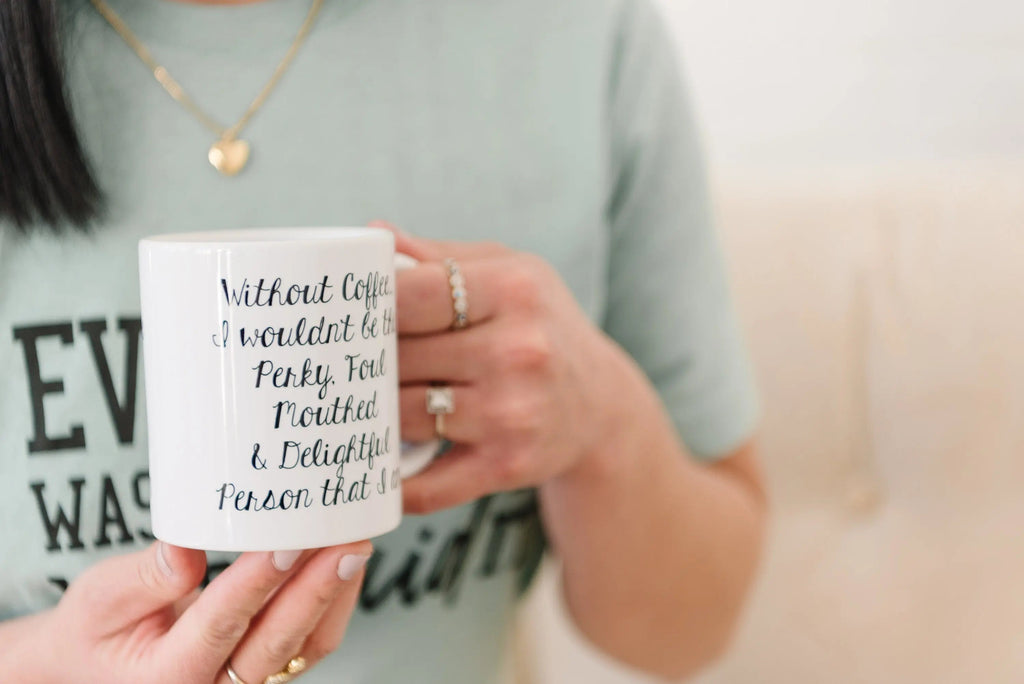 Funny Coffee Mug - Funny Gift - Funny Saying Coffee Mug - Perky Delightful Person