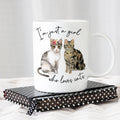 Cat Mug, Just a Girl who Loves Cats Coffee Mug, Cat gifts, Cat Coffee Mug, Floral Cat gifts for women, Gifts for Cat Lover, Stocking Stuffer