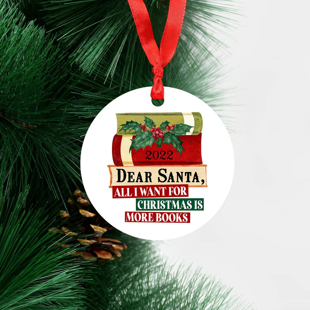 Book Ornament, Book Lover Gift for Her, Christmas Gifts for Book Lovers, Christmas Ornament for Readers, book club gifts