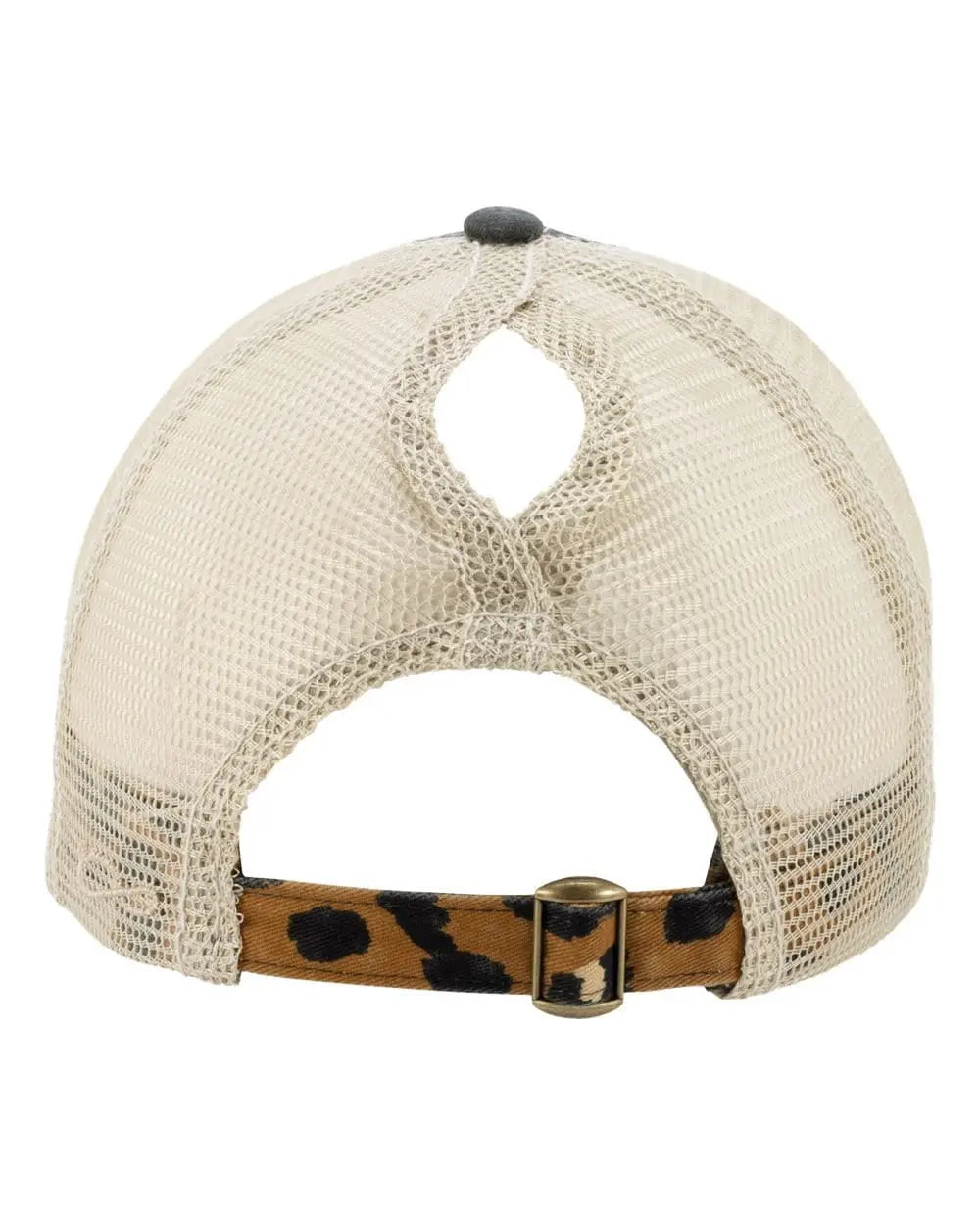 Mom Hat -  leather patch hat - Leopard Pattern trucker baseball cap - ponytail hats for women - Gift for Mom - mama hat