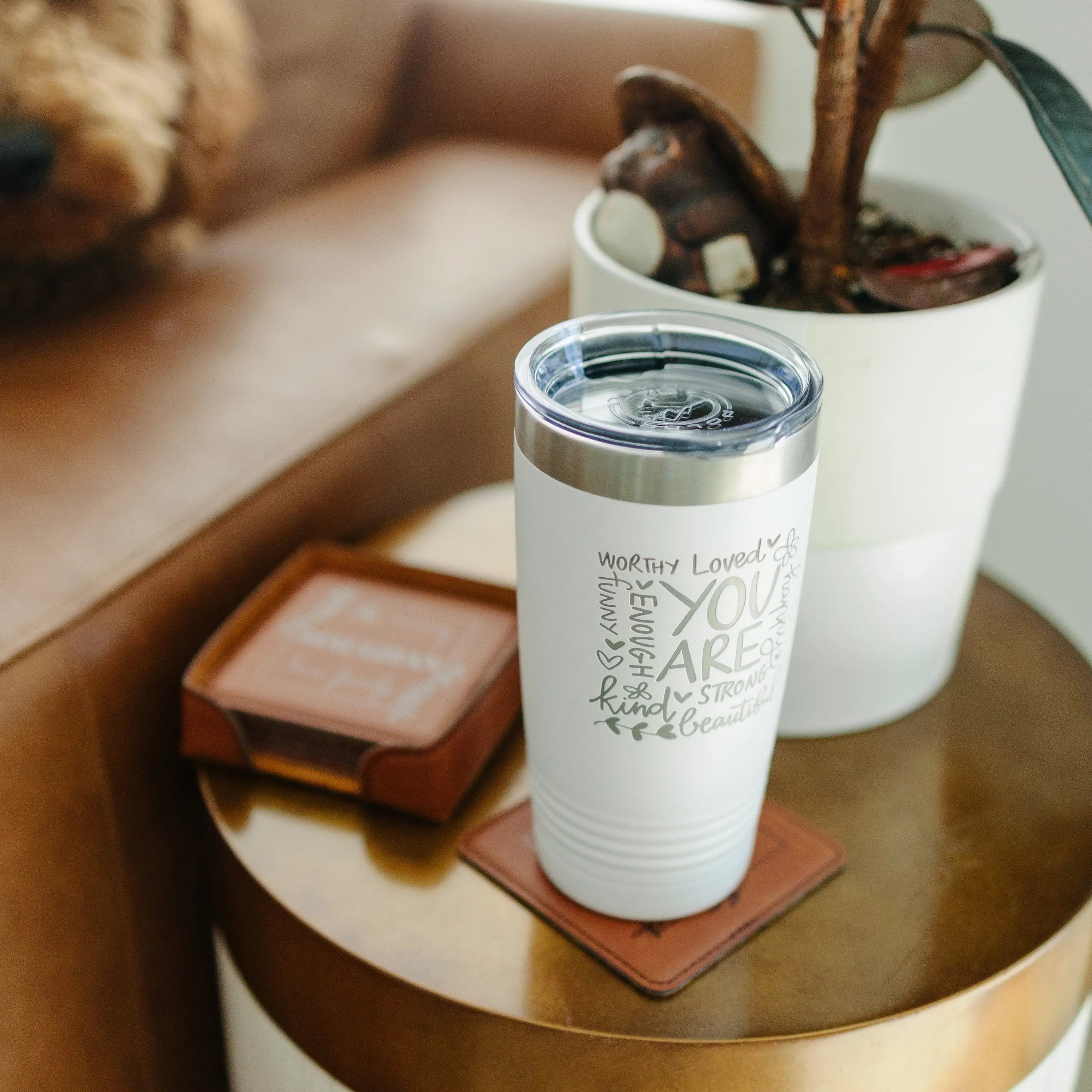 Inspirational Tumbler, encouragement gift, self care mental health gifts, Birthday Gift for Her, motivational Christmas Gift for Women
