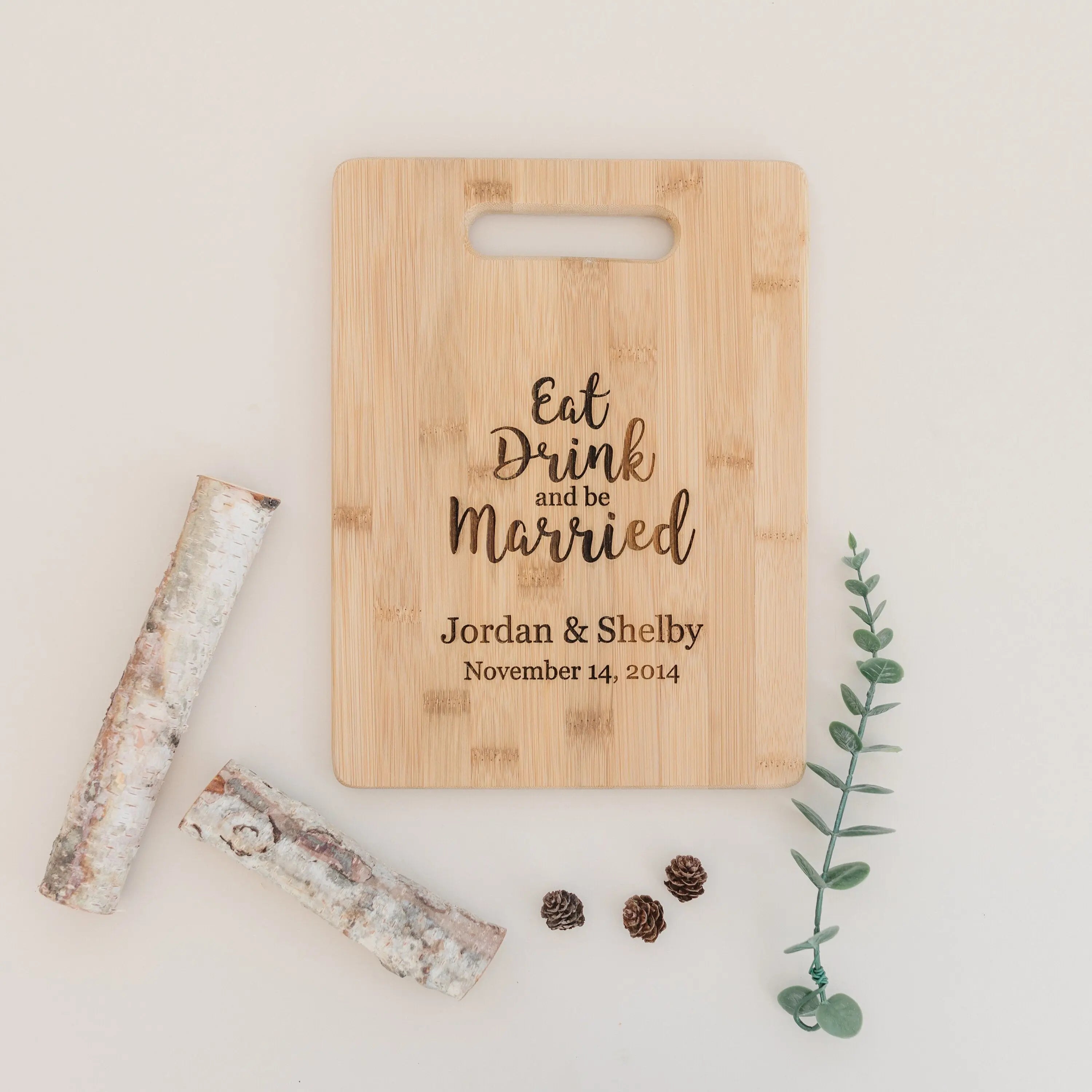 Personalized Wedding Gift Cutting Board, unique wedding gift for couple, Custom Bamboo Wood Board, personalized cutting board wedding gift