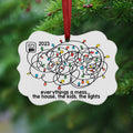 funny christmas ornament 2023, Christmas Gift for Mom, single mom ornament, 2023 ornament funny