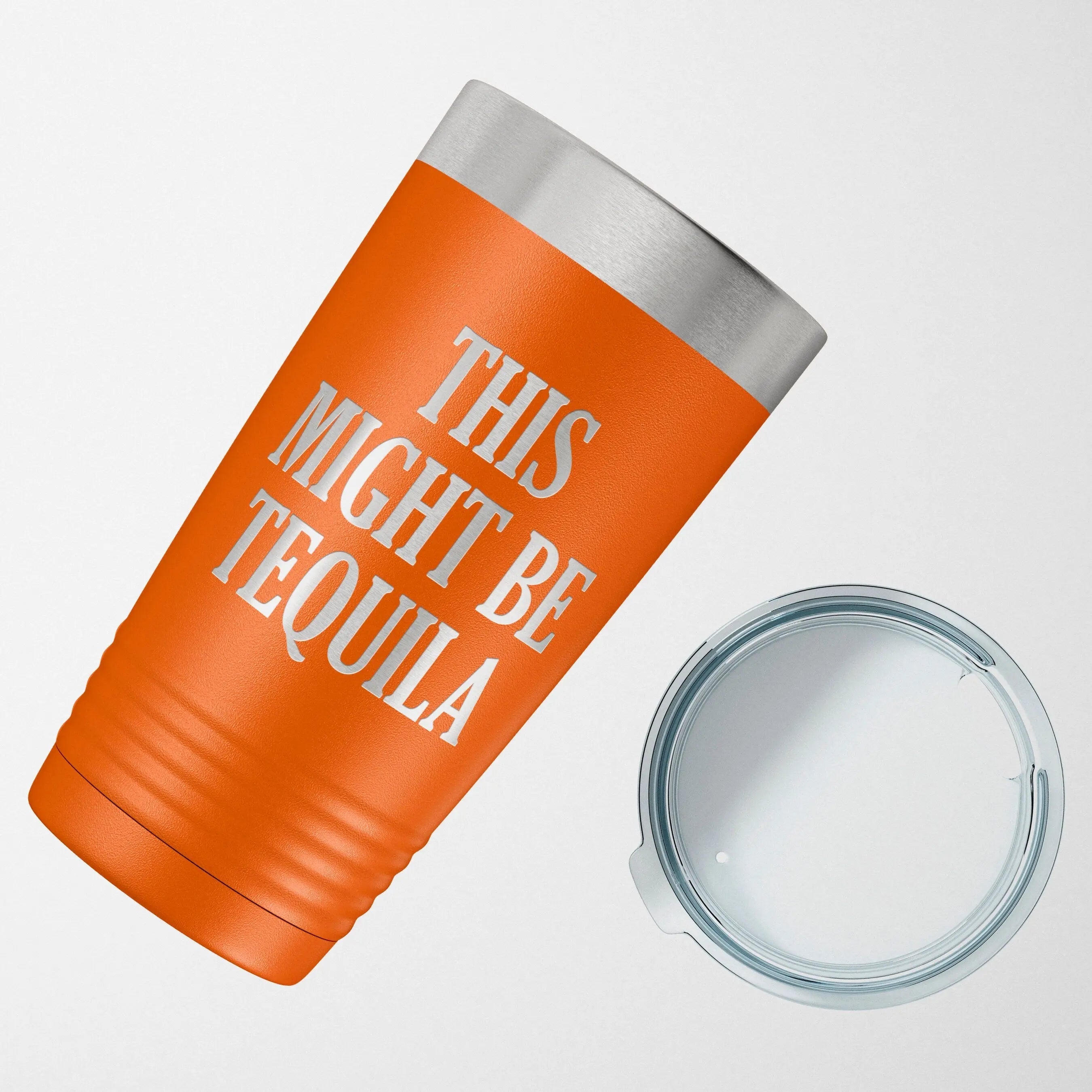 Vacuum Insulated Tumbler - Stainless Steel Travel Drink Mug With Laser Engraved Design