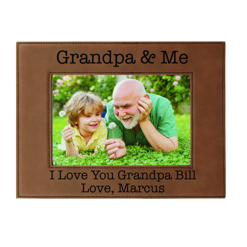 Personalized Gift for Grandfather, Grandpa & Me Picture Frame, Custom Christmas Gift for Papa