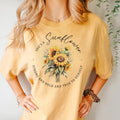 Sunflower Graphic Tee – Comfort Colors Shirt | Retro Boho Style, Soft Cotton