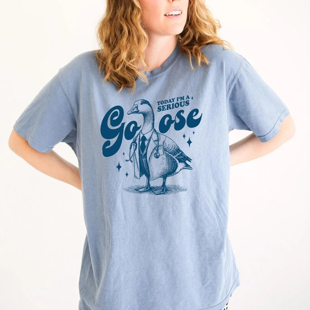 Serious Goose Shirt - Comfort Colors Funny Tshirt Women - Meme Shirt - Silly Goose Tee