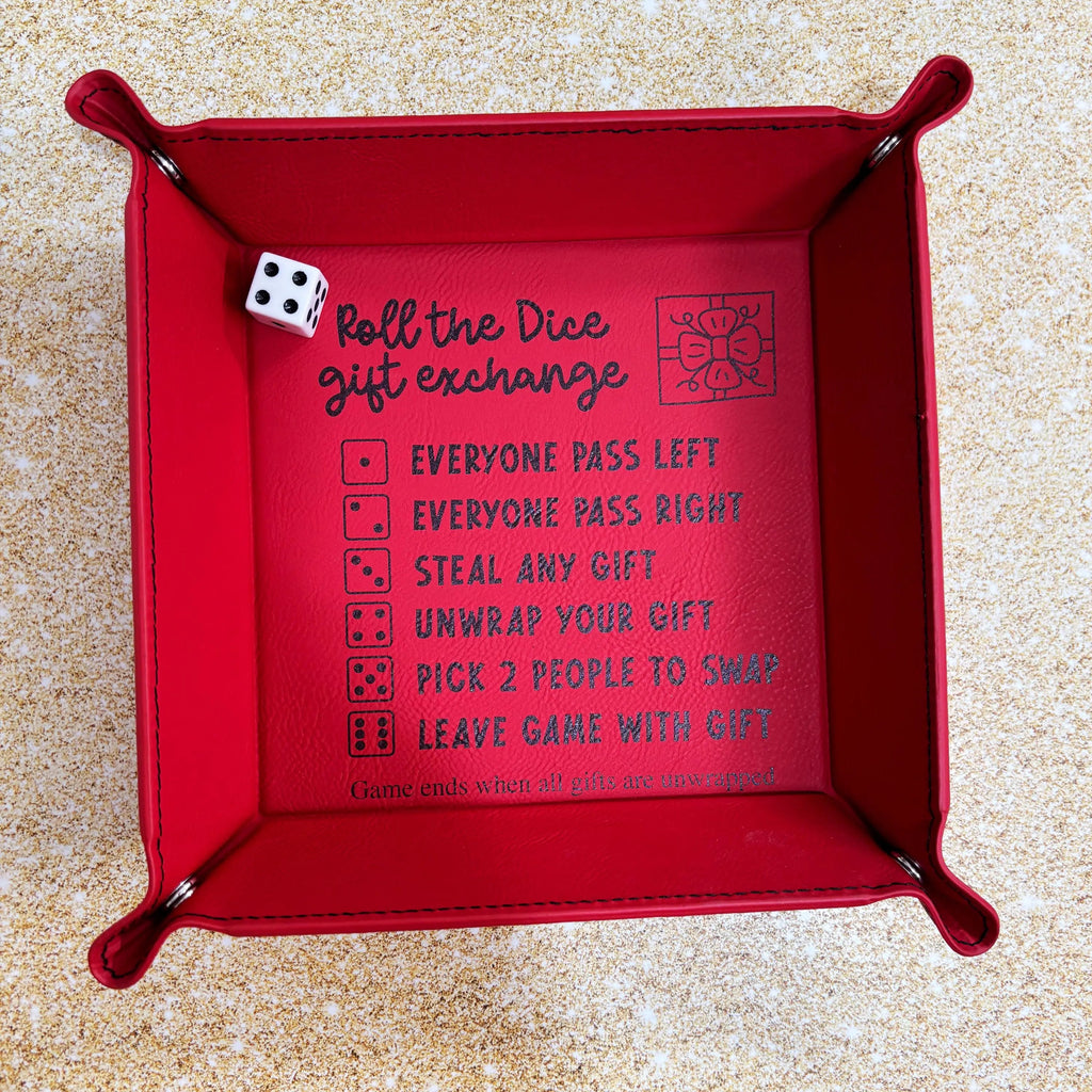 Christmas Dice Game, Roll the Dice Gift Exchange, White Elephant Christmas Games, Family pass the gift game, Office Christmas party