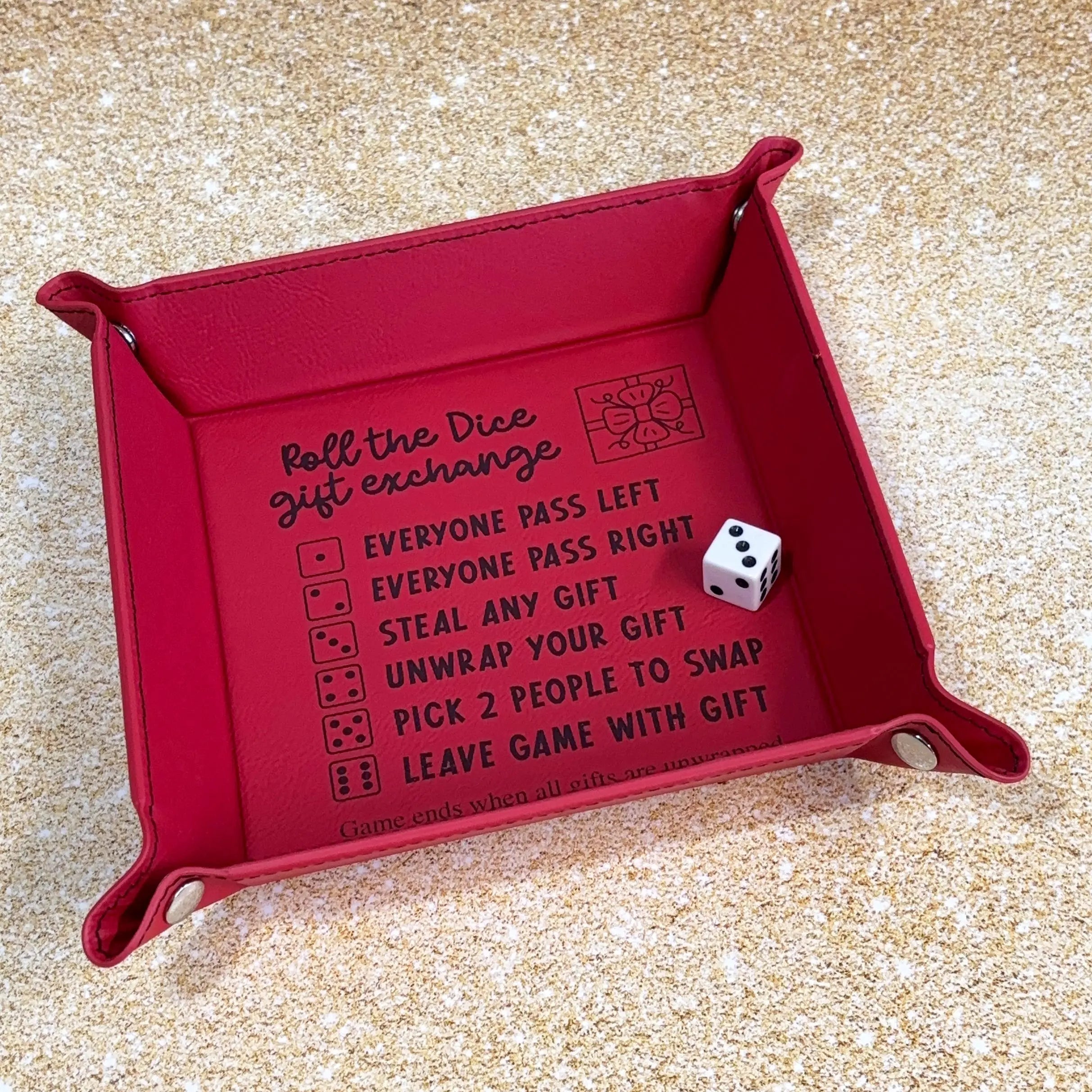 Christmas Dice Game, Roll the Dice Gift Exchange, White Elephant Christmas Games, Family pass the gift game, Office Christmas party