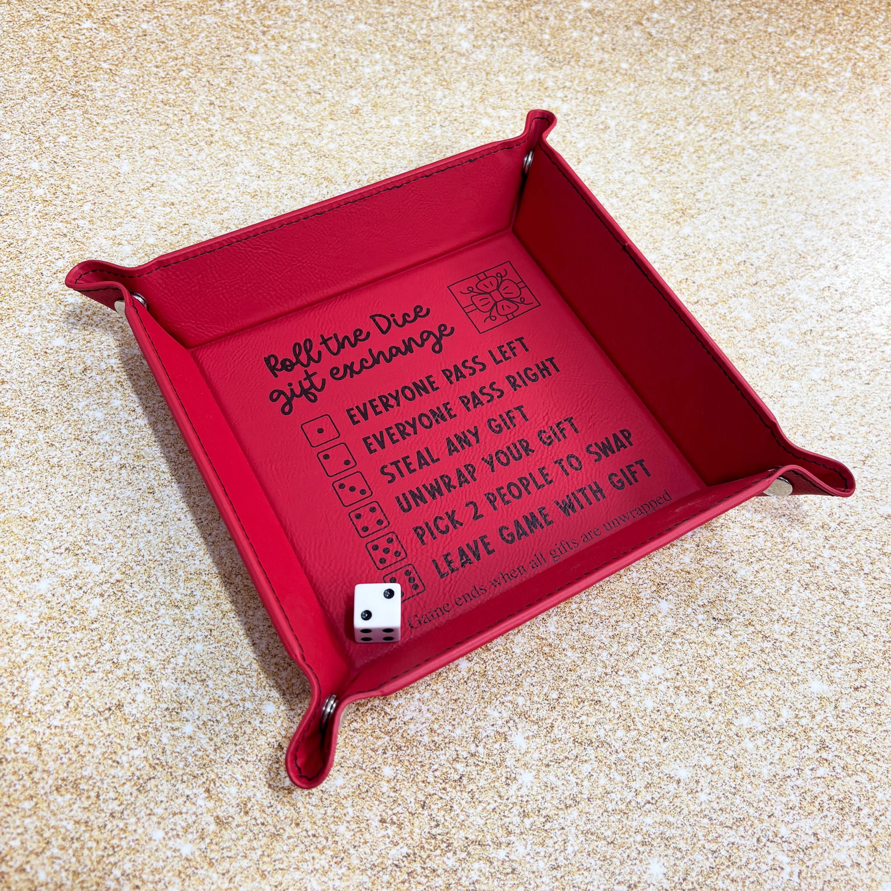 Christmas Dice Game, Roll the Dice Gift Exchange, White Elephant Christmas Games, Family pass the gift game, Office Christmas party
