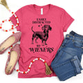 Dachshund T-shirt "Easily Distracted by Wieners" Bella + Canvas Unisex Dog Tee Doxie Lover Gift