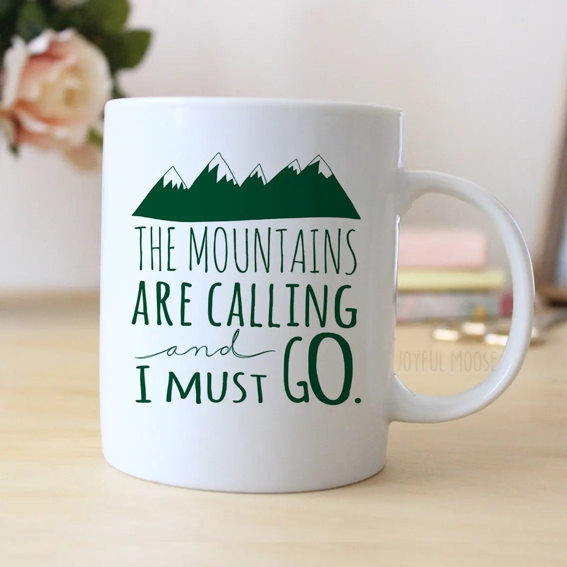 Mountain Coffee Mug – Ceramic Rocky Mountain Mug | Dishwasher Safe, Camping Gift