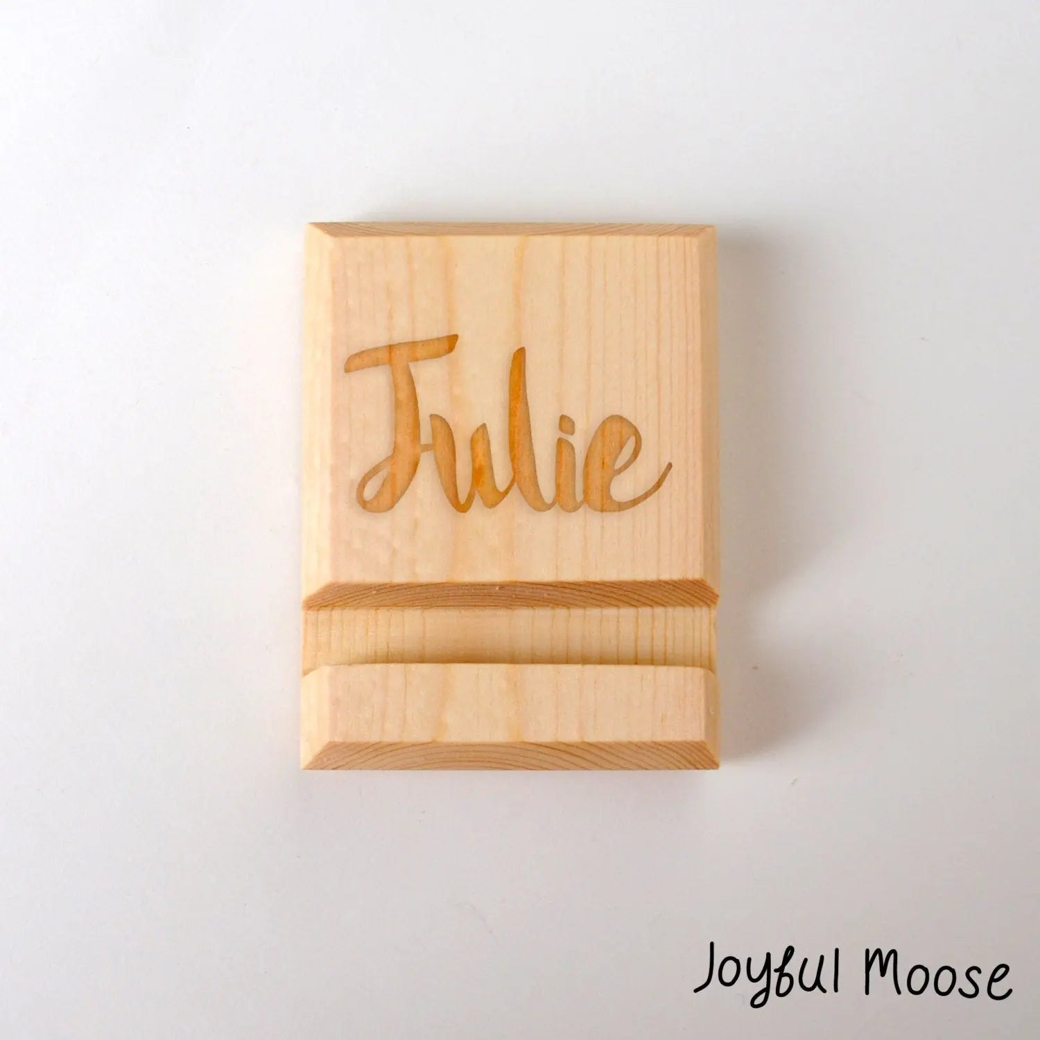 Wooden iPhone Stand - Wood iPhone Holder