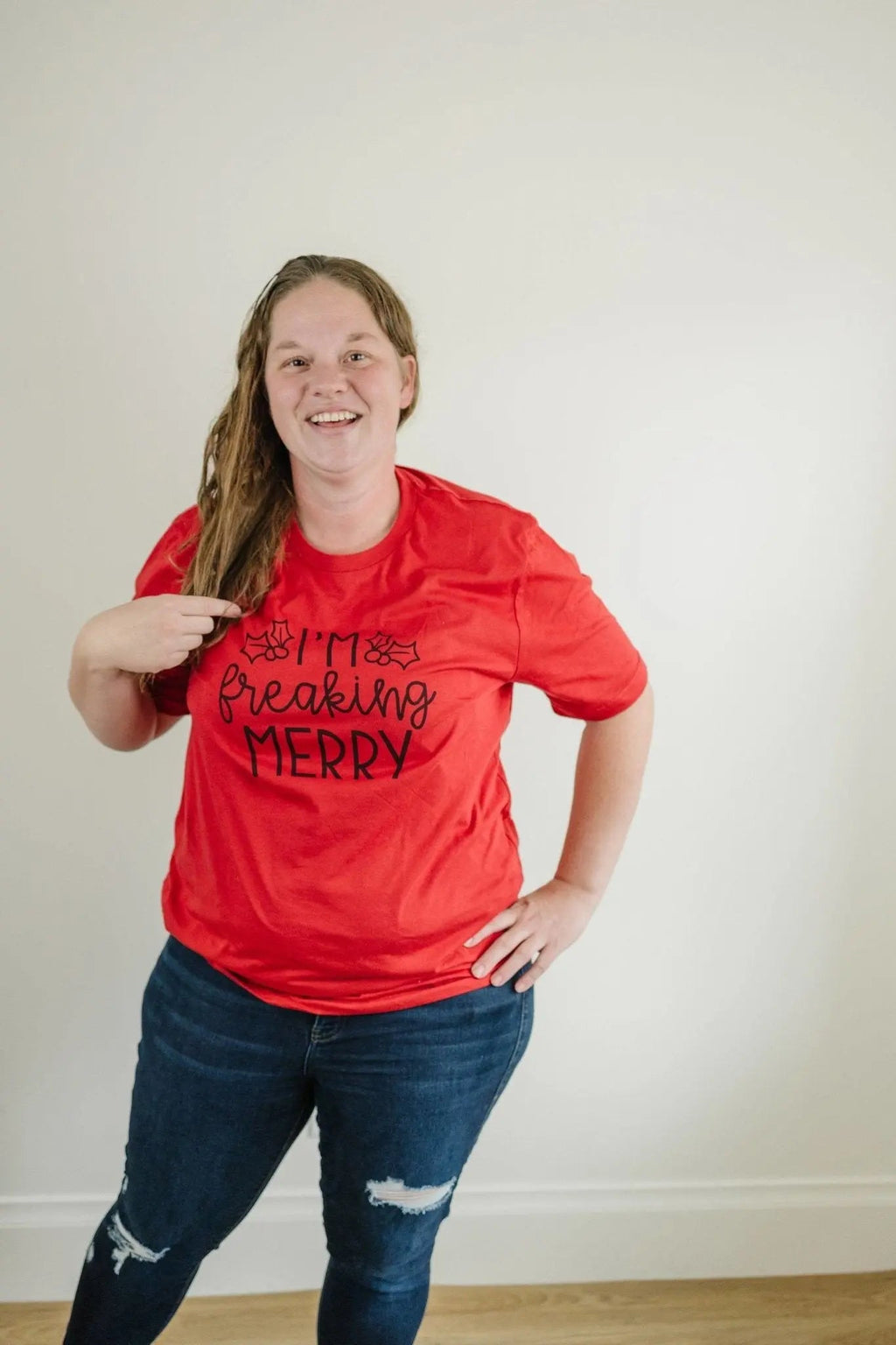 I'm Freaking Merry Tshirt, Funny Christmas shirt, Funny Red Christmas tee, funny christmas shirts