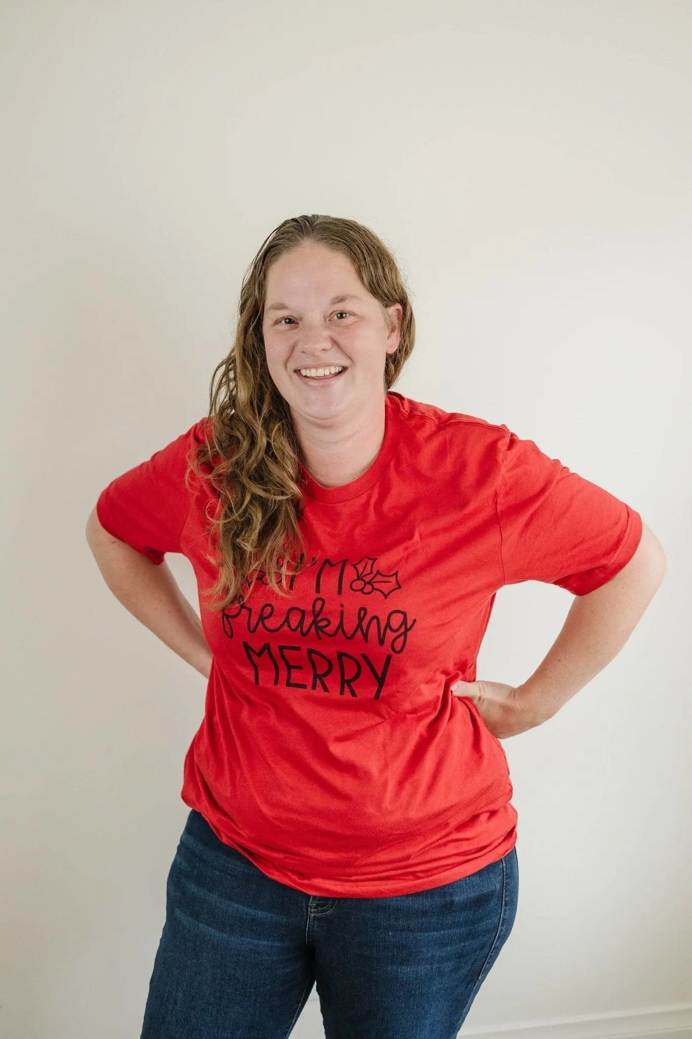 I'm Freaking Merry Tshirt, Funny Christmas shirt, Funny Red Christmas tee, funny christmas shirts