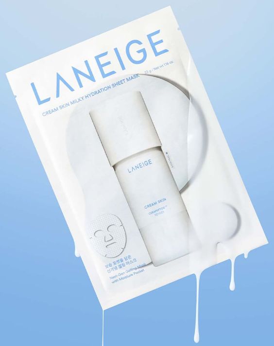 LANEIGE Cream Skin Milky Hydration Sheet Mask 33g X 6ea