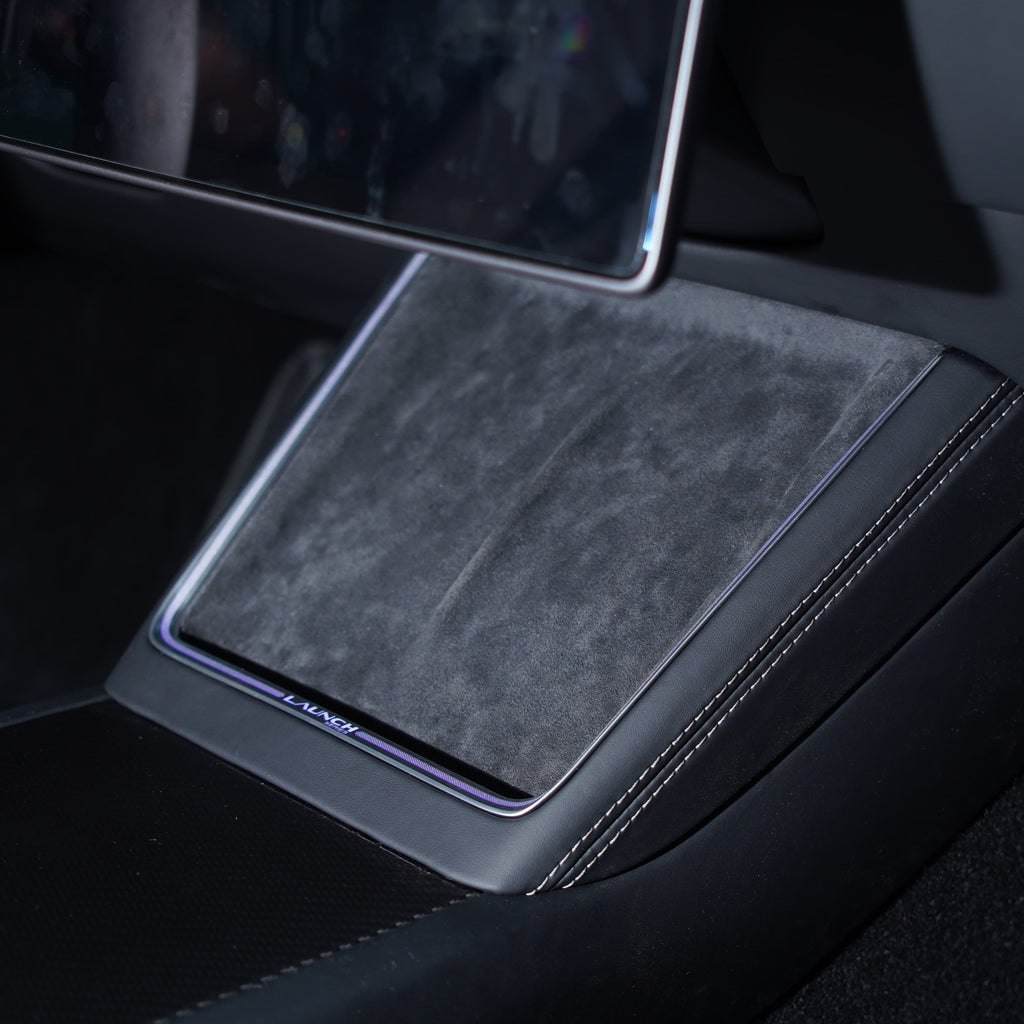 Laser-Carved Ambient Light for Model Y Juniper / YL Wireless Charging Port | TESERY