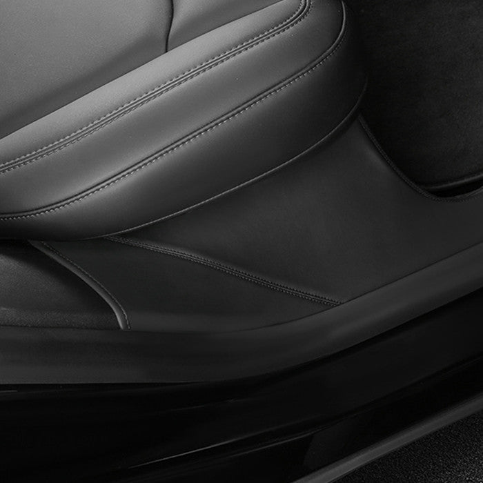 Leather Rear Door Sill Protector for Tesla Model Y 2020-2025.03