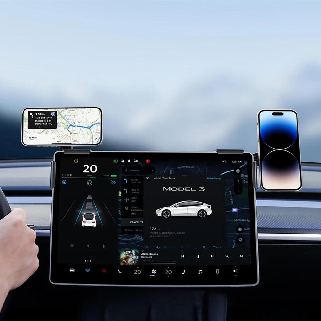 Magnetic Wireless Charging Phone Holder For Model 3 Highland/Y | TESERY