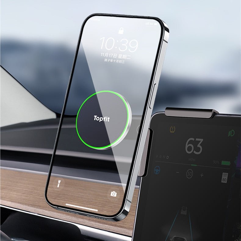 Magnetic Wireless Charging Phone Holder For Model 3 Highland/Y | TESERY