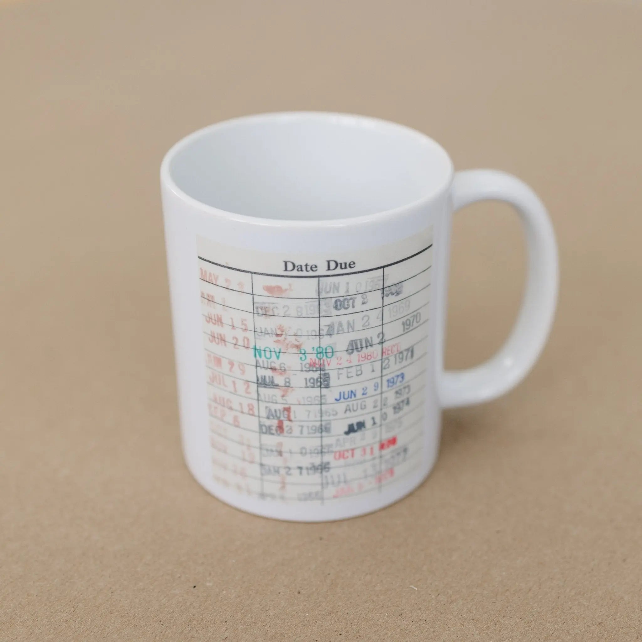 Library Card Coffee Mug - Book Club Gift - Coffee Tea Cup Gifts for Readers