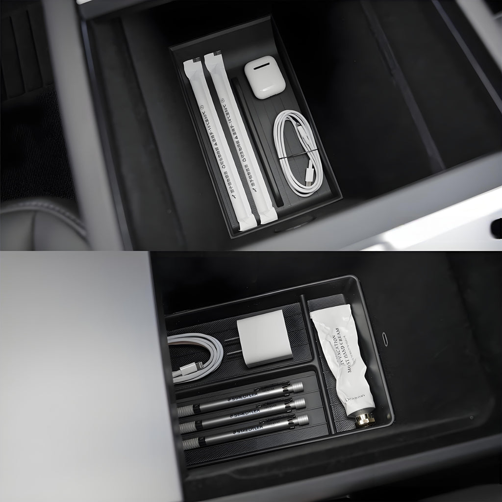 Lower Center Console Storage Organizer for Model Y Juniper& Model YL 2026+
