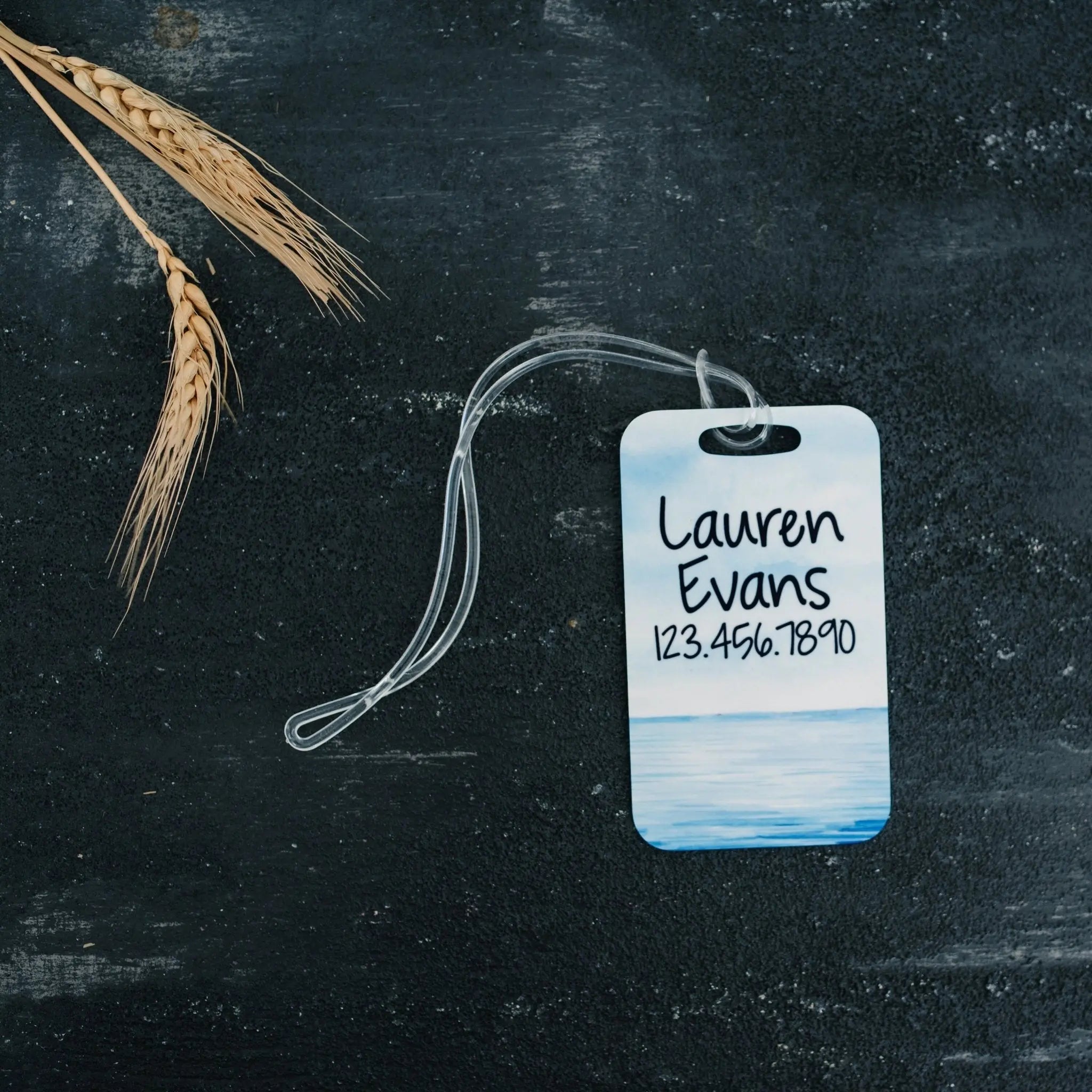 Luggage Tag, Beach Suitcase Tag, Ocean Travel Gift