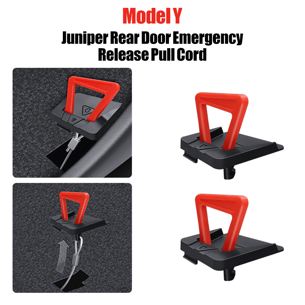 Rear Door Emergency Release Pull Handle for Model Y Juniper 2025+ & Model YL 2026+