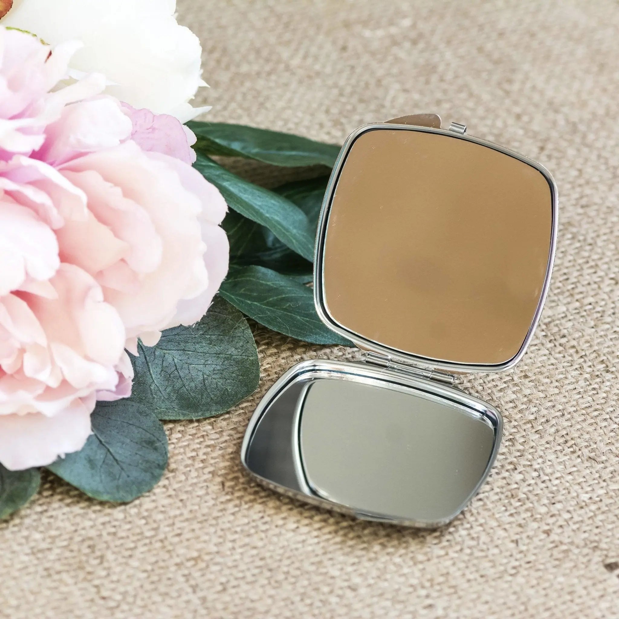 Mother of the Bride Gift from Daughter, Bridal Compact Mirror, mother of the groom gift from bride, Wedding Day Pocket Makeup Mirror