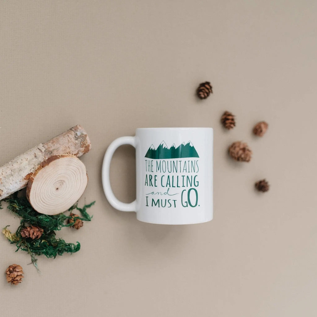 Mountain Coffee Mug – Ceramic Rocky Mountain Mug | Dishwasher Safe, Camping Gift