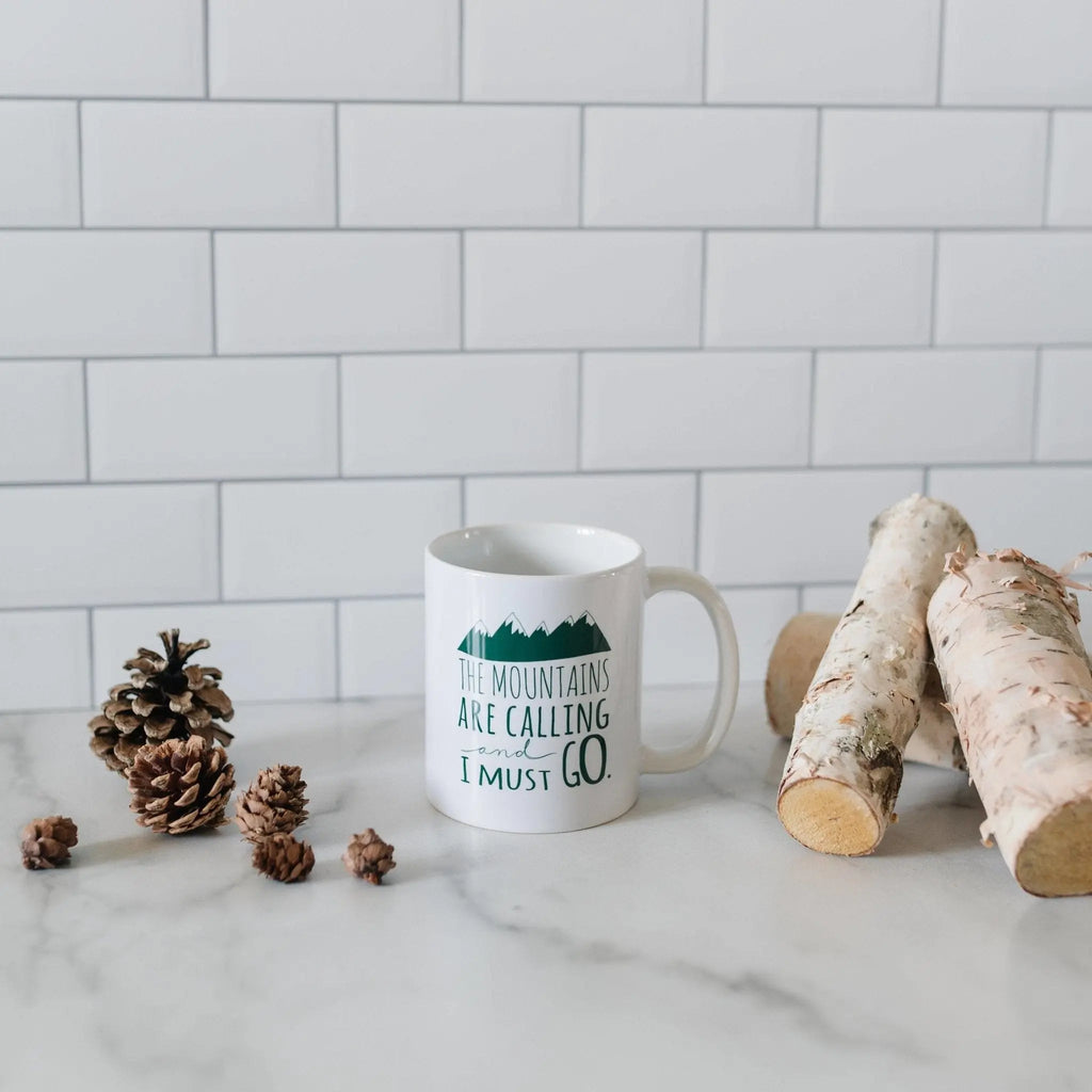 Mountain Coffee Mug – Ceramic Rocky Mountain Mug | Dishwasher Safe, Camping Gift