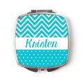 Personalized Compact Mirror - Turquoise Personalized Bridesmaids Gifts - Personalized Purse Mirror