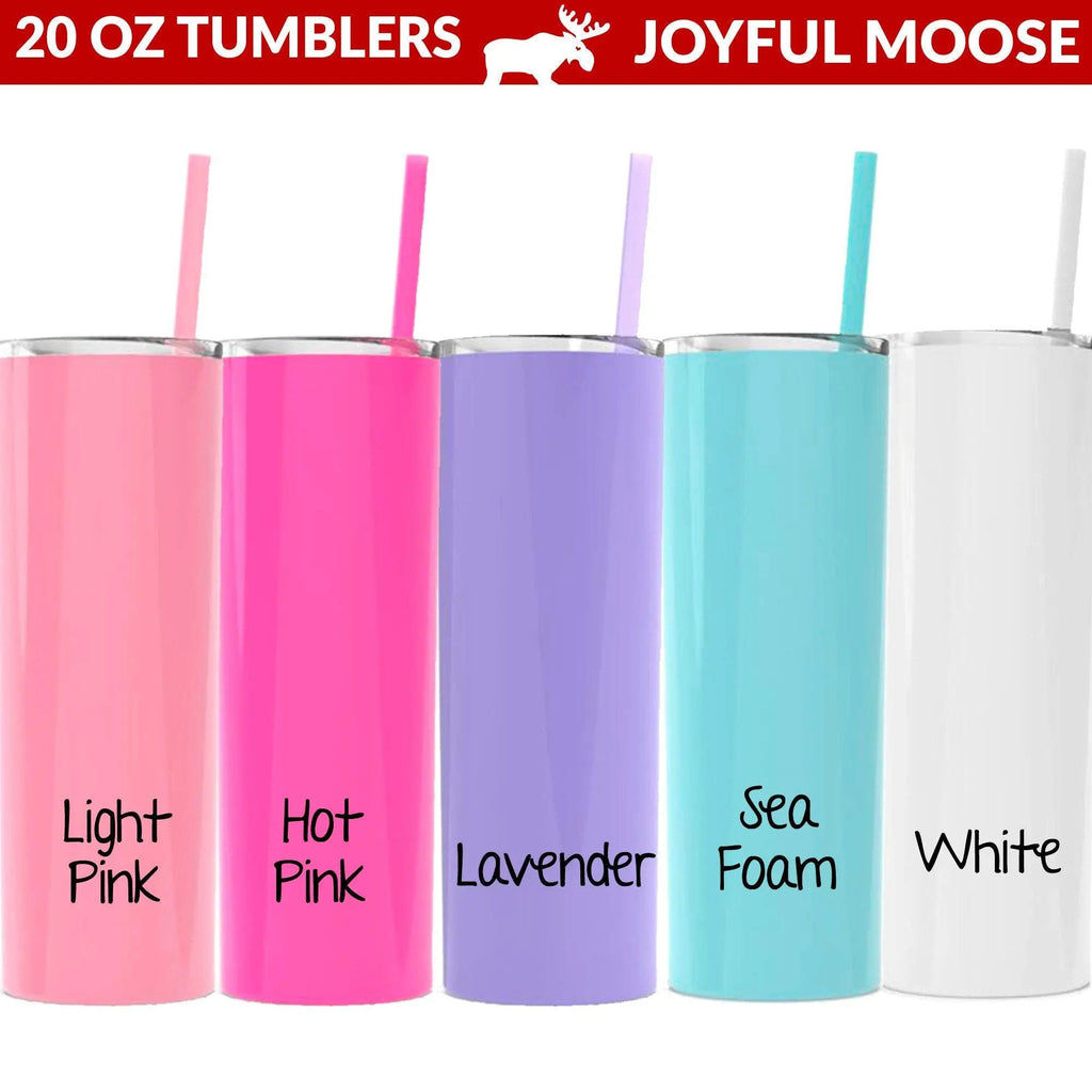 Personalized Glitter Tumbler, Insulated Stainless Steel Skinny Tumbler, Bridesmaid Tumbler