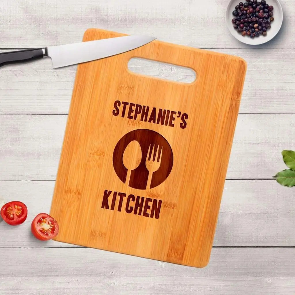 Personalized Kitchen Cutting Board - Personalized Gift Idea - Bamboo Cutting Board