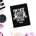 Personalized Leather Portfolio with Notepad - Gift for Girl Boss business padfolio organizer