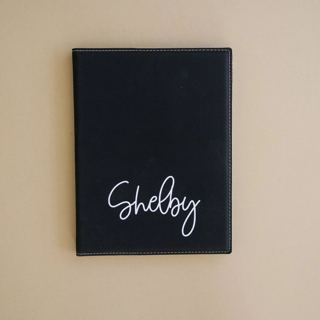 Personalized Notepad, Teacher Gift, Personalized Paper Holder, Portfolio Note Pad Holder