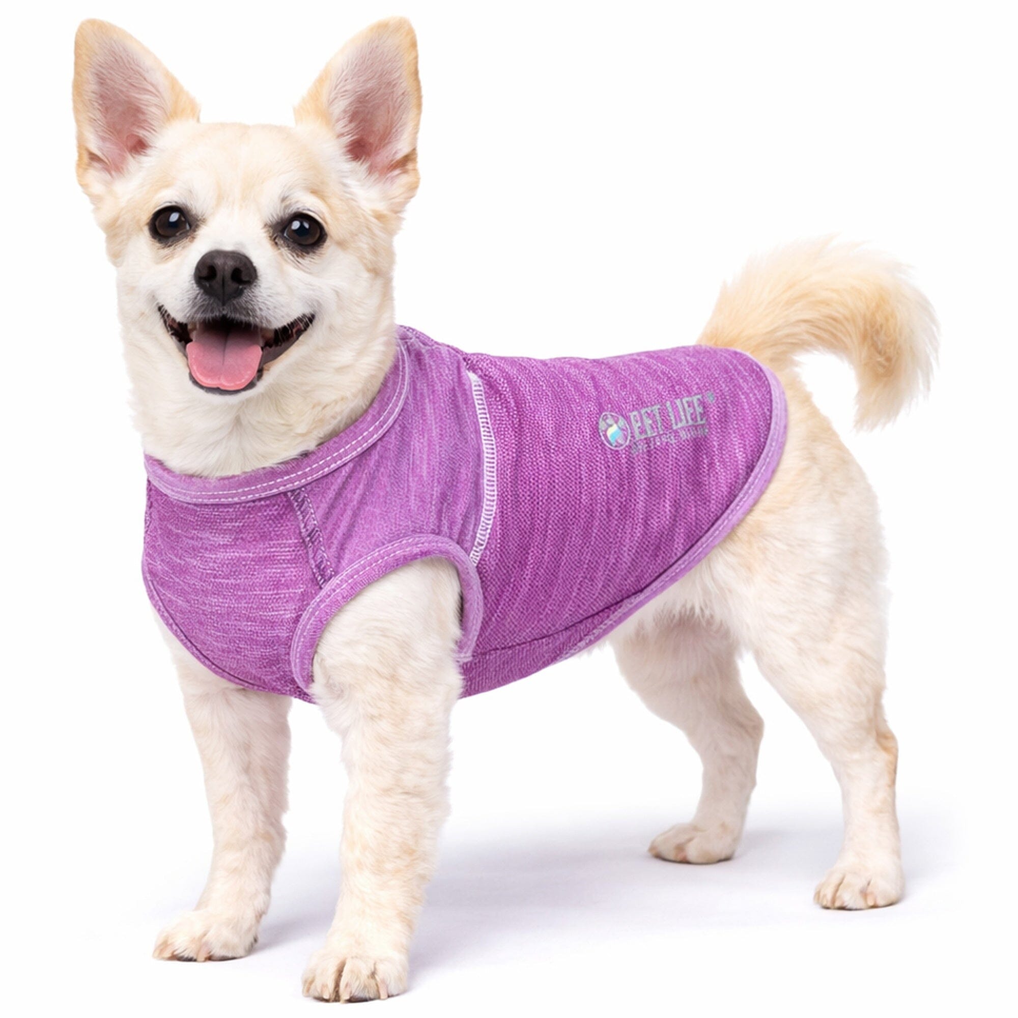 Pet Life ® Active 'Aero-Pawlse' Quick-Dry and 4-Way-Stretch Yoga Fitness Dog T-Shirt Tank Top