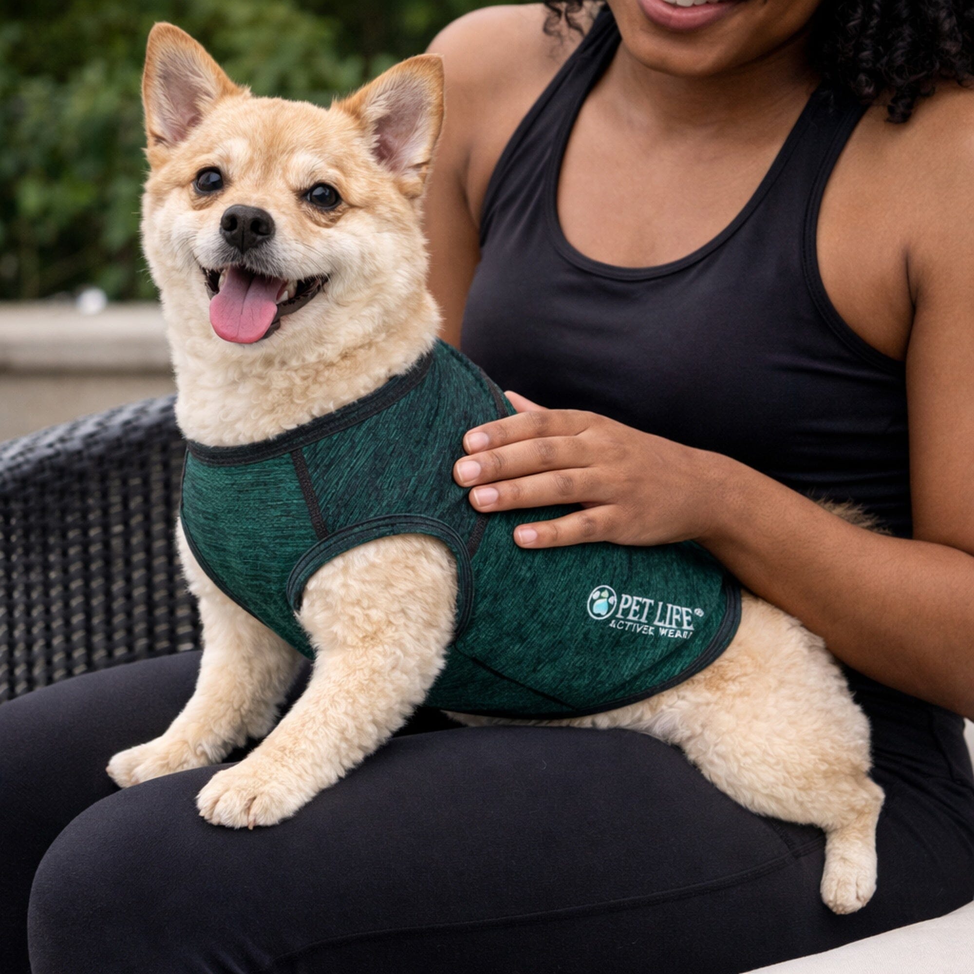 Pet Life ® Active 'Aero-Pawlse' Quick-Dry and 4-Way-Stretch Yoga Fitness Dog T-Shirt Tank Top