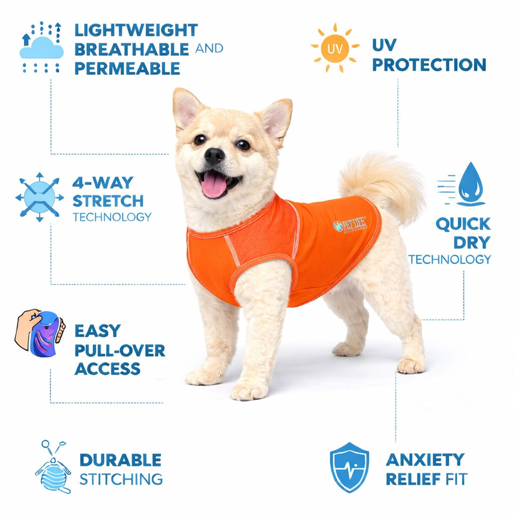 Pet Life ® Active 'Aero-Pawlse' Quick-Dry and 4-Way-Stretch Yoga Fitness Dog T-Shirt Tank Top