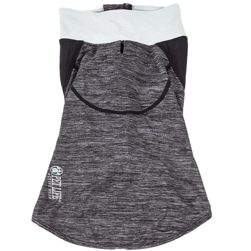 Pet Life ® Active 'Chewitt Wagassy' 4-Way-Stretch Yoga Fitness Long-Sleeve Dog T-Shirt