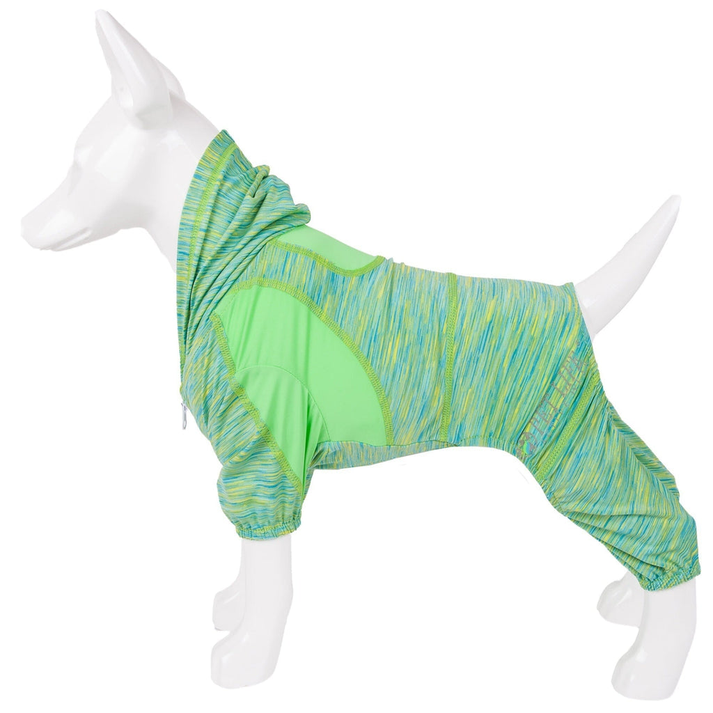Pet Life ® Active 'Downward Dog' 4-Way-Stretch Fitness Yoga Dog Tracksuit Hoodie