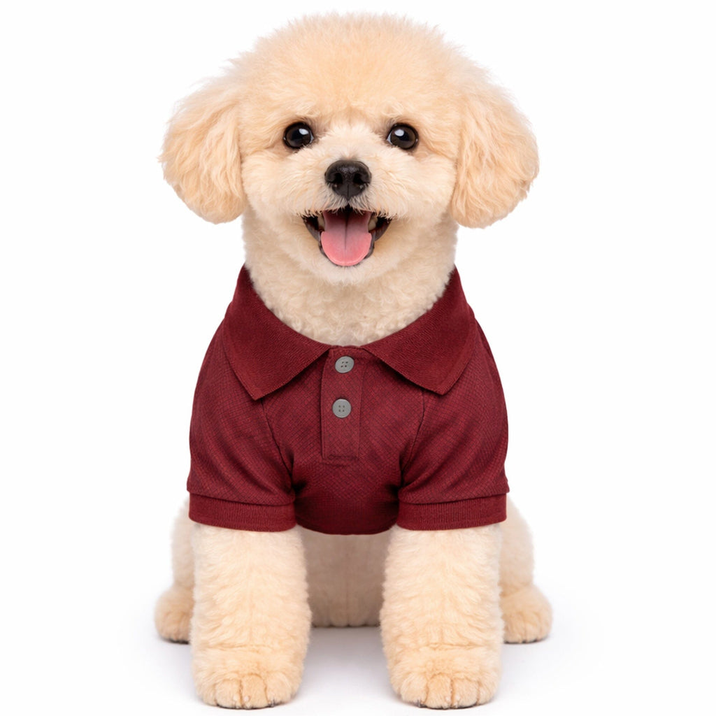 Pet Life ® Active 'Fur-Flex' Stretch and Quick-Dry Anti-Odor Fitness Yoga Dog Polo T-Shirt