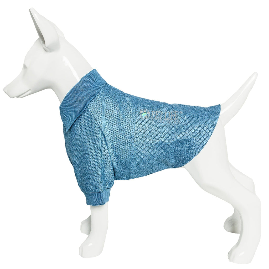 Pet Life ® Active 'Fur-Flex' Stretch and Quick-Dry Anti-Odor Fitness Yoga Dog Polo T-Shirt
