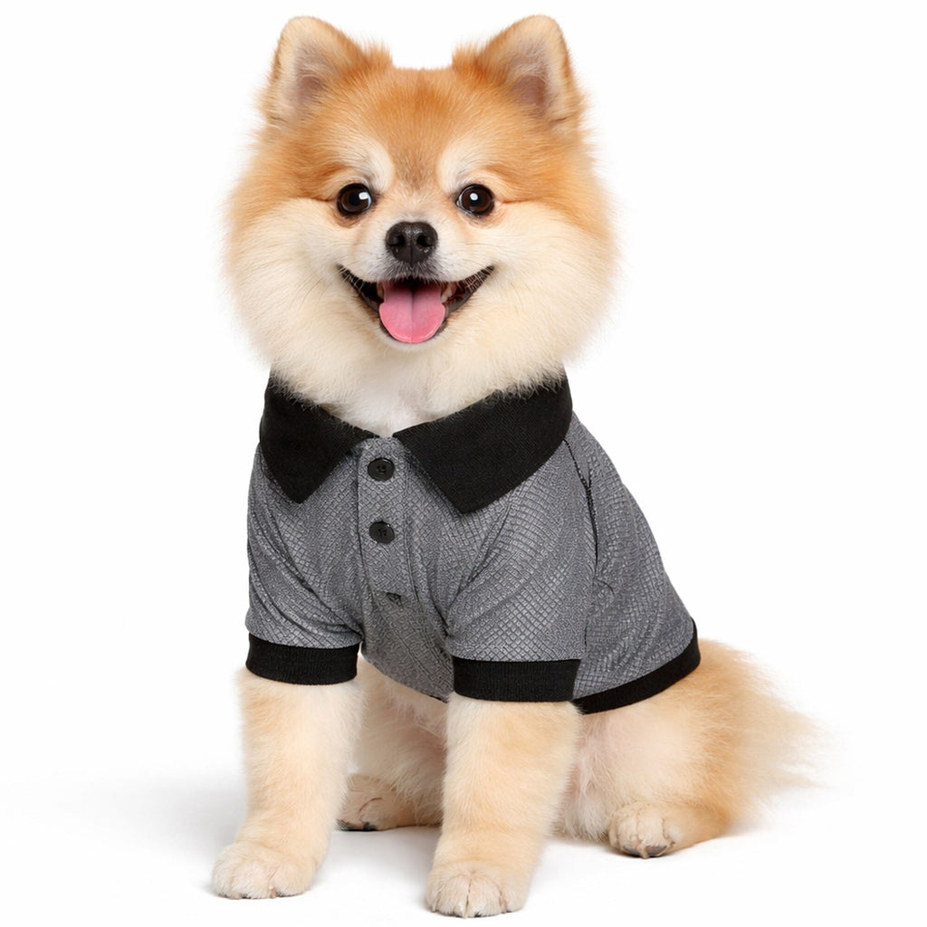 Pet Life ® Active 'Fur-Flex' Stretch and Quick-Dry Anti-Odor Fitness Yoga Dog Polo T-Shirt