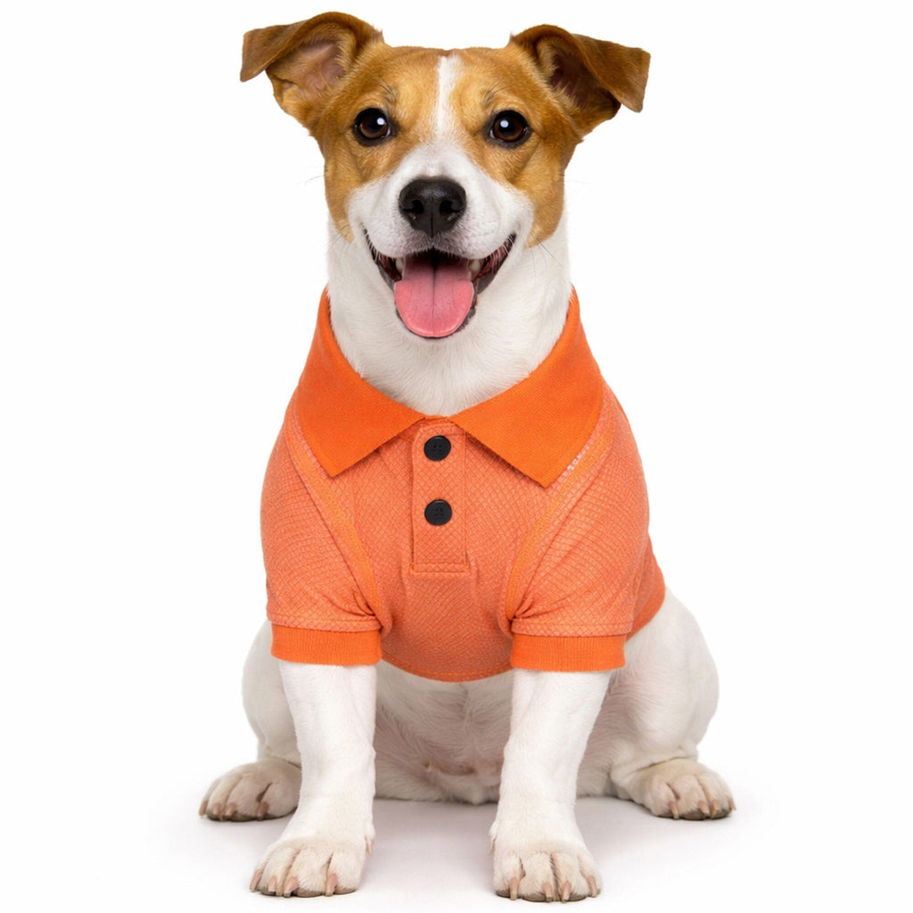 Pet Life ® Active 'Fur-Flex' Stretch and Quick-Dry Anti-Odor Fitness Yoga Dog Polo T-Shirt