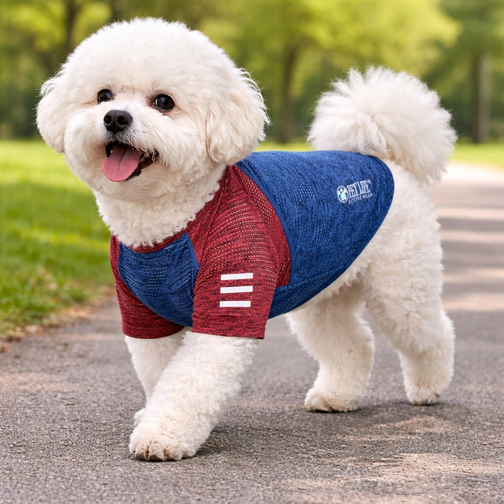 Pet Life ® Active 'Hybreed' 4-Way-Stretch Fitness Performance Dog T-Shirt
