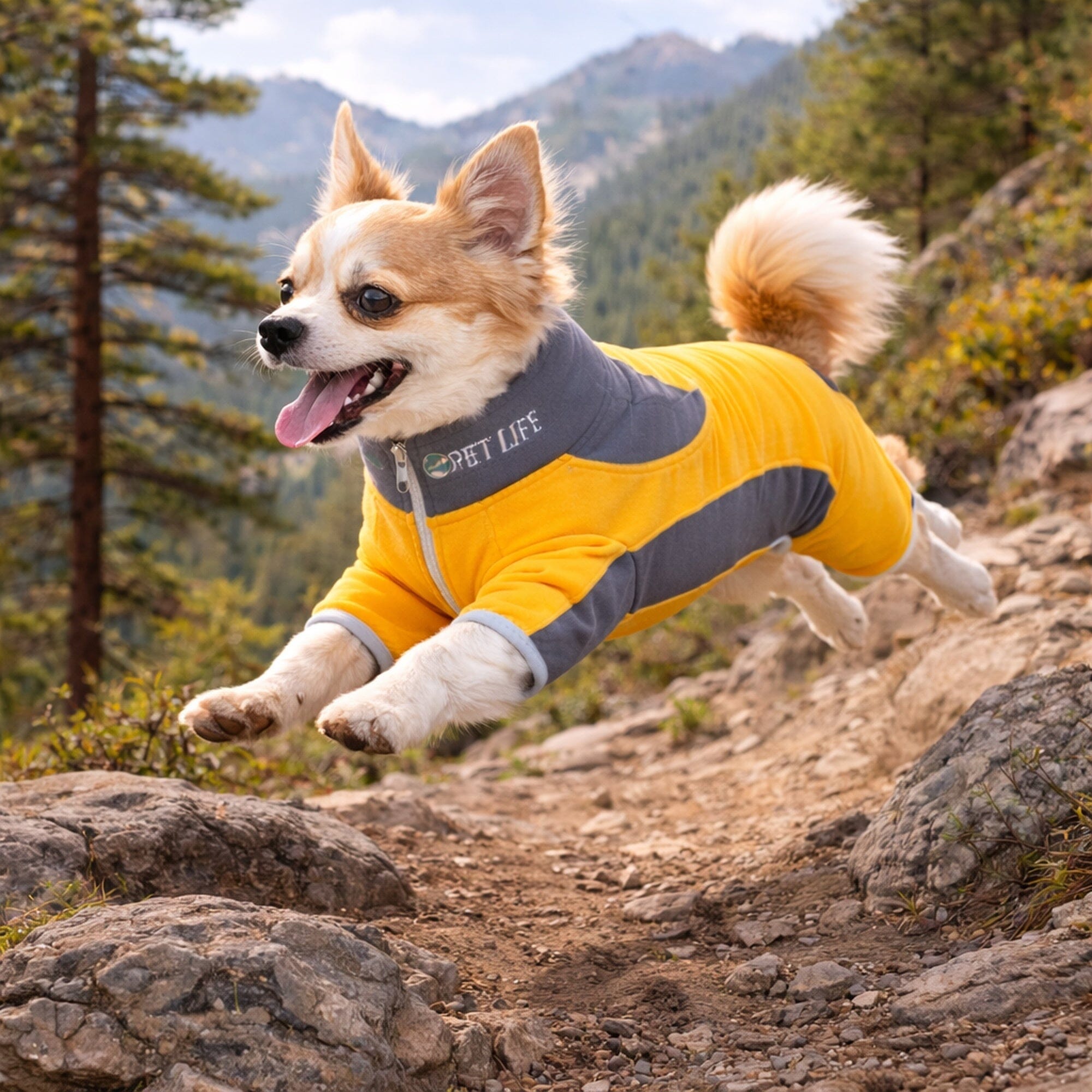 Pet Life ® Active 'Warm-Pup' Stretchy and Quick-Drying Fitness Dog Yoga Warm-Up Tracksuit