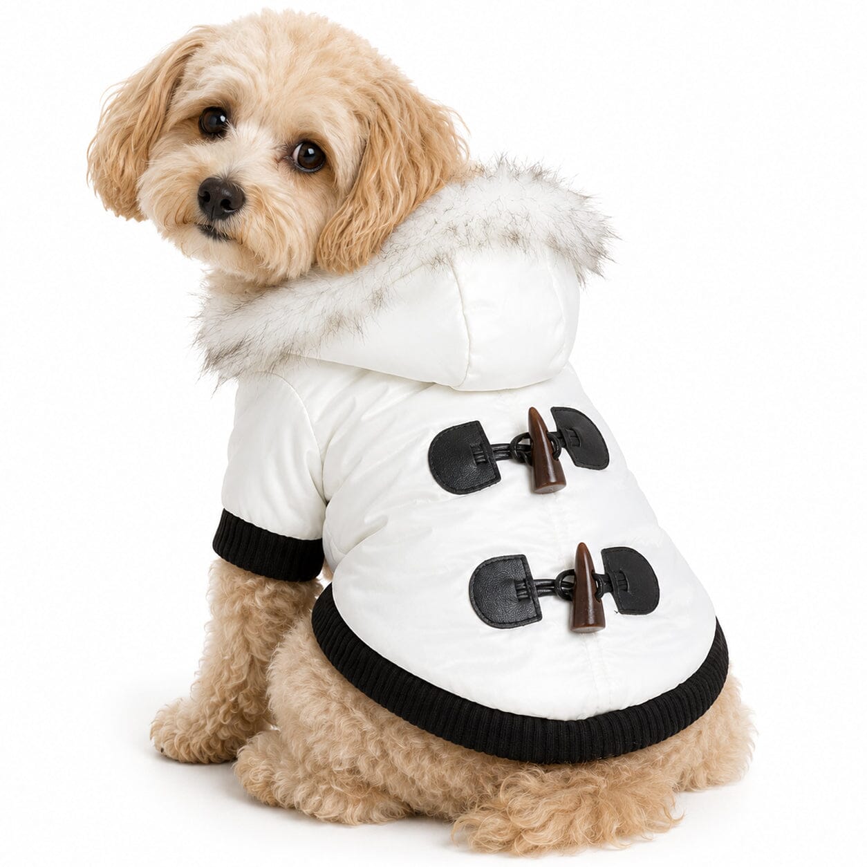 Pet Life ® Aspen Winter-White 3M Insulated Fashion Pet Parka Dog Coat